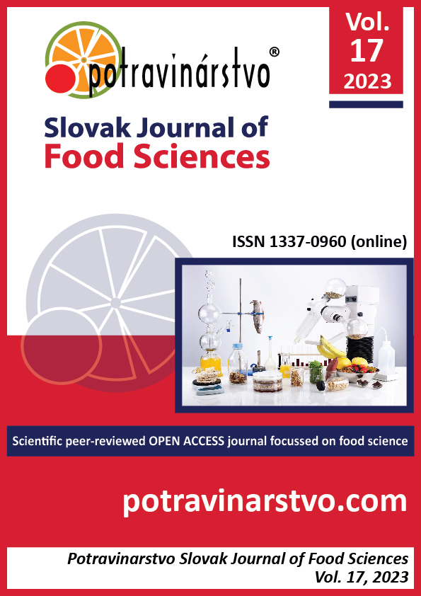 					View Vol. 17 (2023): Potravinarstvo Slovak Journal of Food Sciences
				
