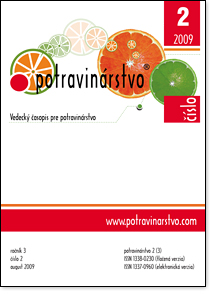 					View Vol. 3 No. 2 (2009): Potravinarstvo
				