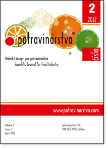 					View Vol. 6 No. 2 (2012): Potravinarstvo
				