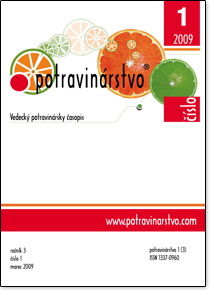 					View Vol. 3 No. 1 (2009): Potravinarstvo
				