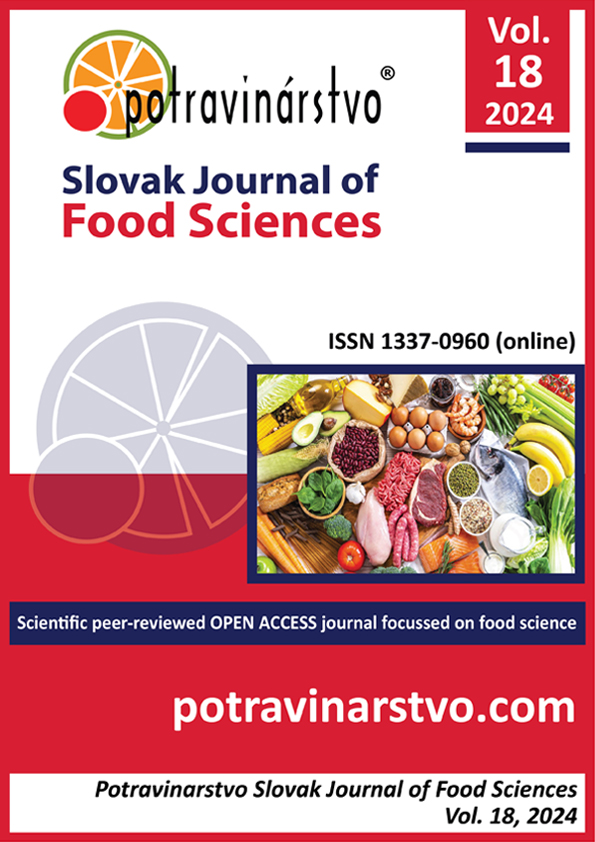 					View Vol. 18 (2024): Potravinarstvo Slovak Journal of Food Sciences
				